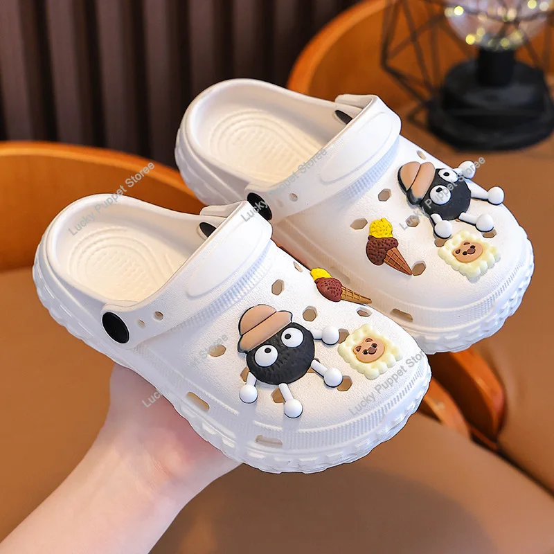 Sommer Kinder Sandalen 3-15 Jahre Kinder Hausschuhe Baby Mädchen Schuhe rutschfeste Clogs Cartoon süße Kleinkind Mädchen Sandalen Jungen Schuhe