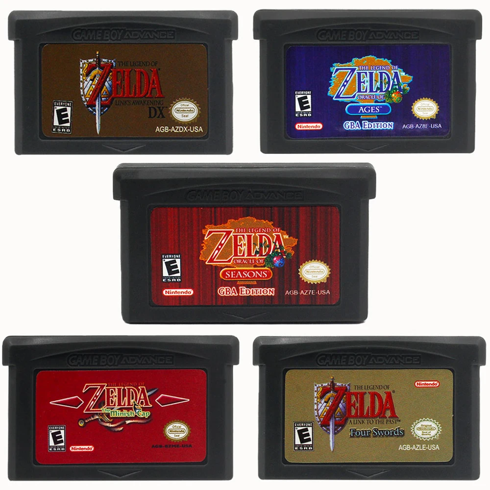 GBA Game Cartridge 32 Bit Video Game Console Game Card Link To The Past Awakening DX Minish Cap