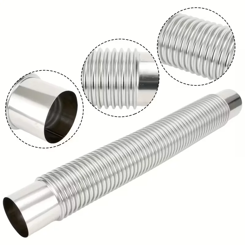 Rostfrei, Edelstahl 90er ° Ellenbogen-Kaminablage – hochtemperaturbeständiges Ofenrohr für den Innen- und Außenbereich, Multi-Rauch Image