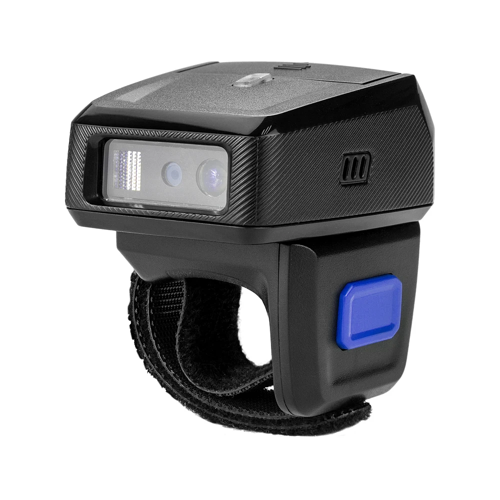 NETUM Robuster 2D-Wireless-Bluetooth-Ring-Barcode-Scanner, tragbarer QR-Barcode-Leser mit austauschbarem Akku und Ladegerät – RS-9000 Image