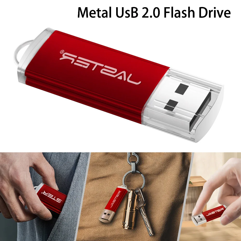Metall-USB-Flash-Laufwerk 128 GB USB-Hochgeschwindigkeits-Speicherstick USB 2.0 PenDrive 64 GB 32 GB 16 GB 8 GB 4 GB USB-Flash-Laufwerke Speicherplatte Image