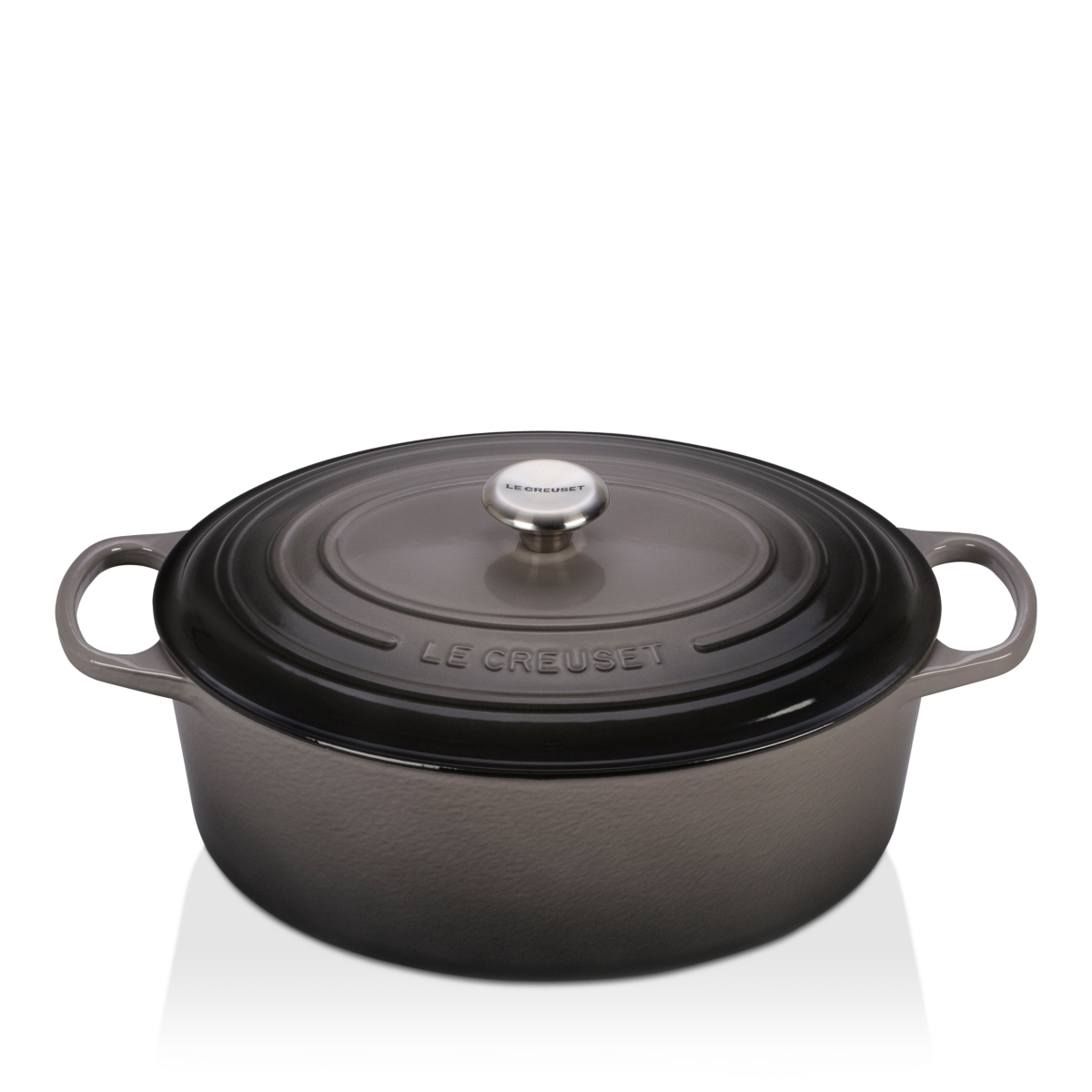 Le Creuset 9.5-Quart Oval Dutch Oven - Oyster/Gray