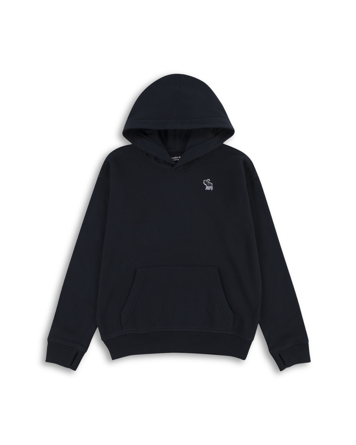 abercrombie kids Boys' Essential Fleece Pullover Hoodie - Little Kid, Big Kid - ANF Anthracite