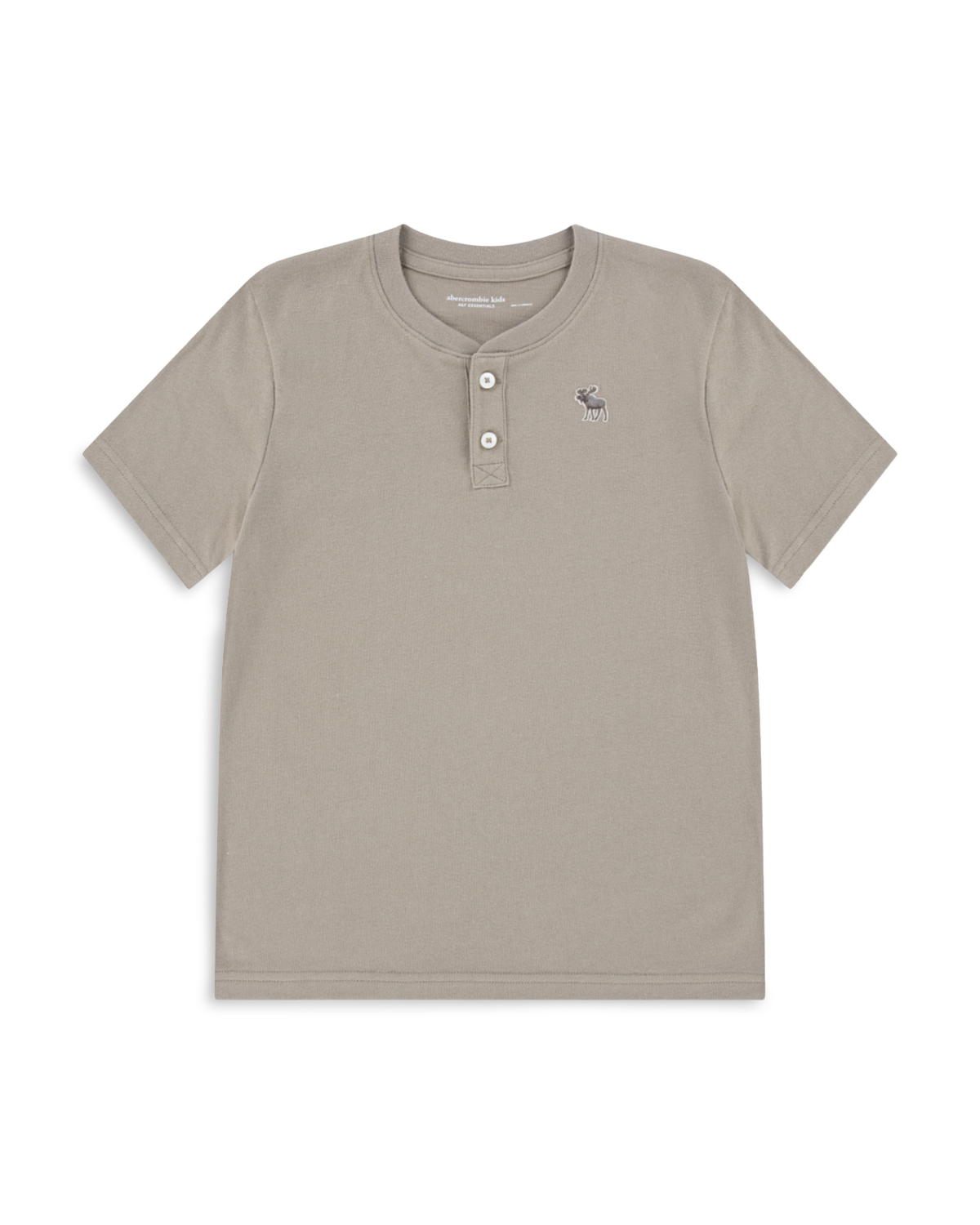abercrombie kids Boys' Essential Henley Tee - Little Kid, Big Kid - Desert Taupe