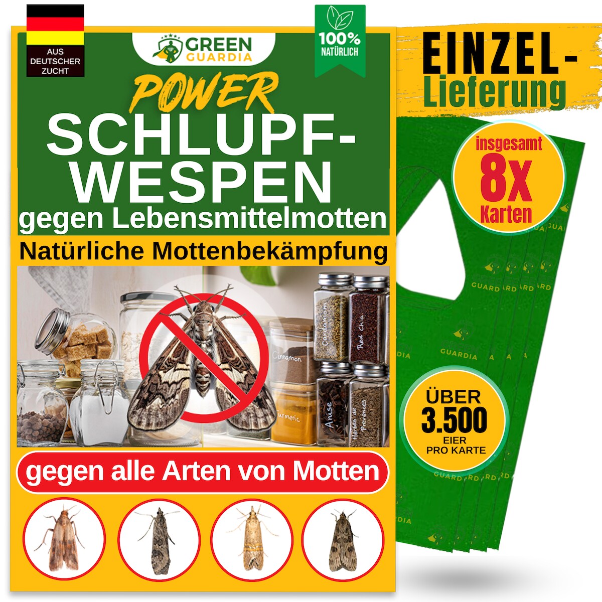 Green Guardia Schlupfwespen gegen Lebensmittelmotten – zur Ergänzung (Einzellieferung) - 8 Image