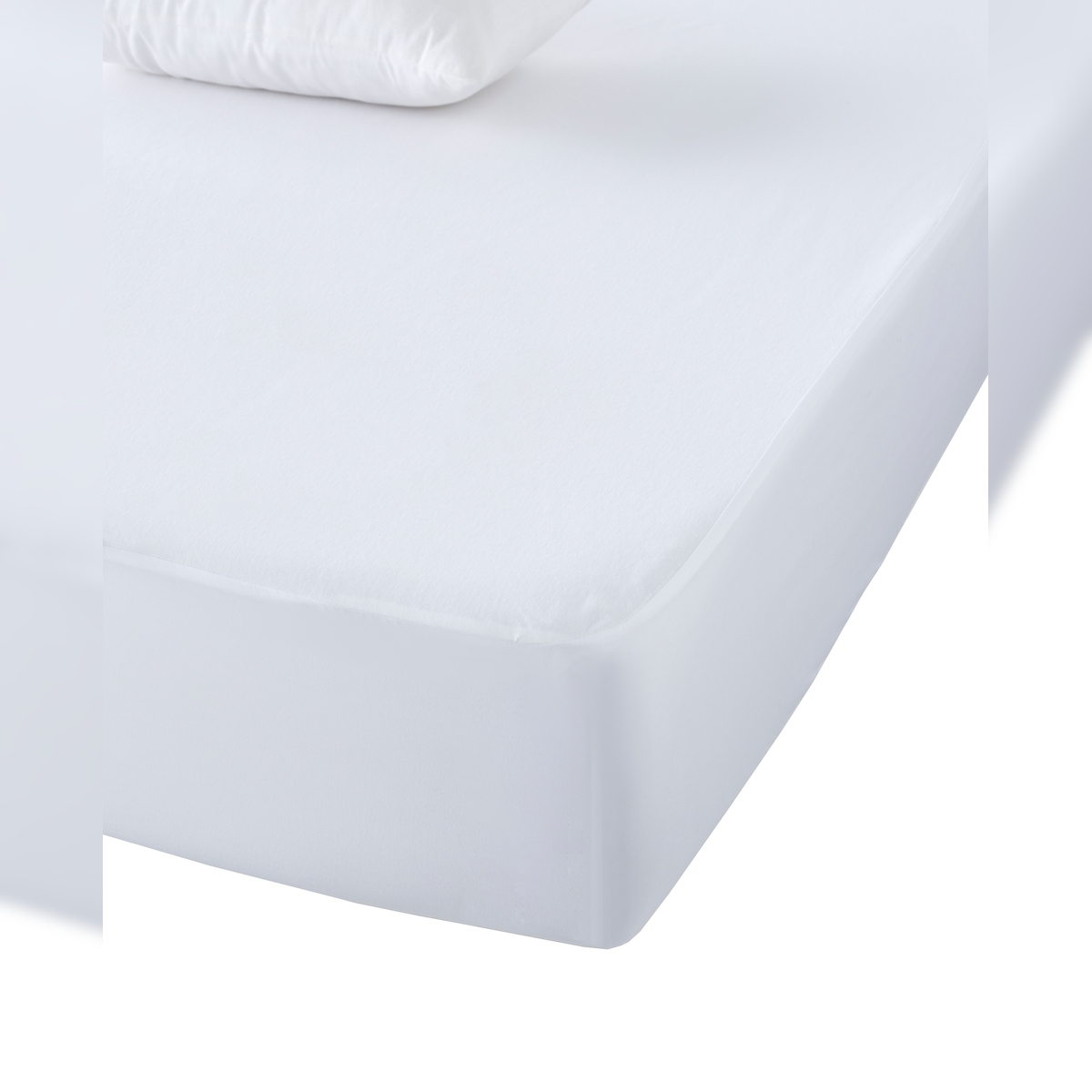Wasserdichter Matratzenschoner Bett 105 wasserdichter Matratzenschoner 105 antiallergischer Baumwollfrottee made in Spain Blanco Naturals Image
