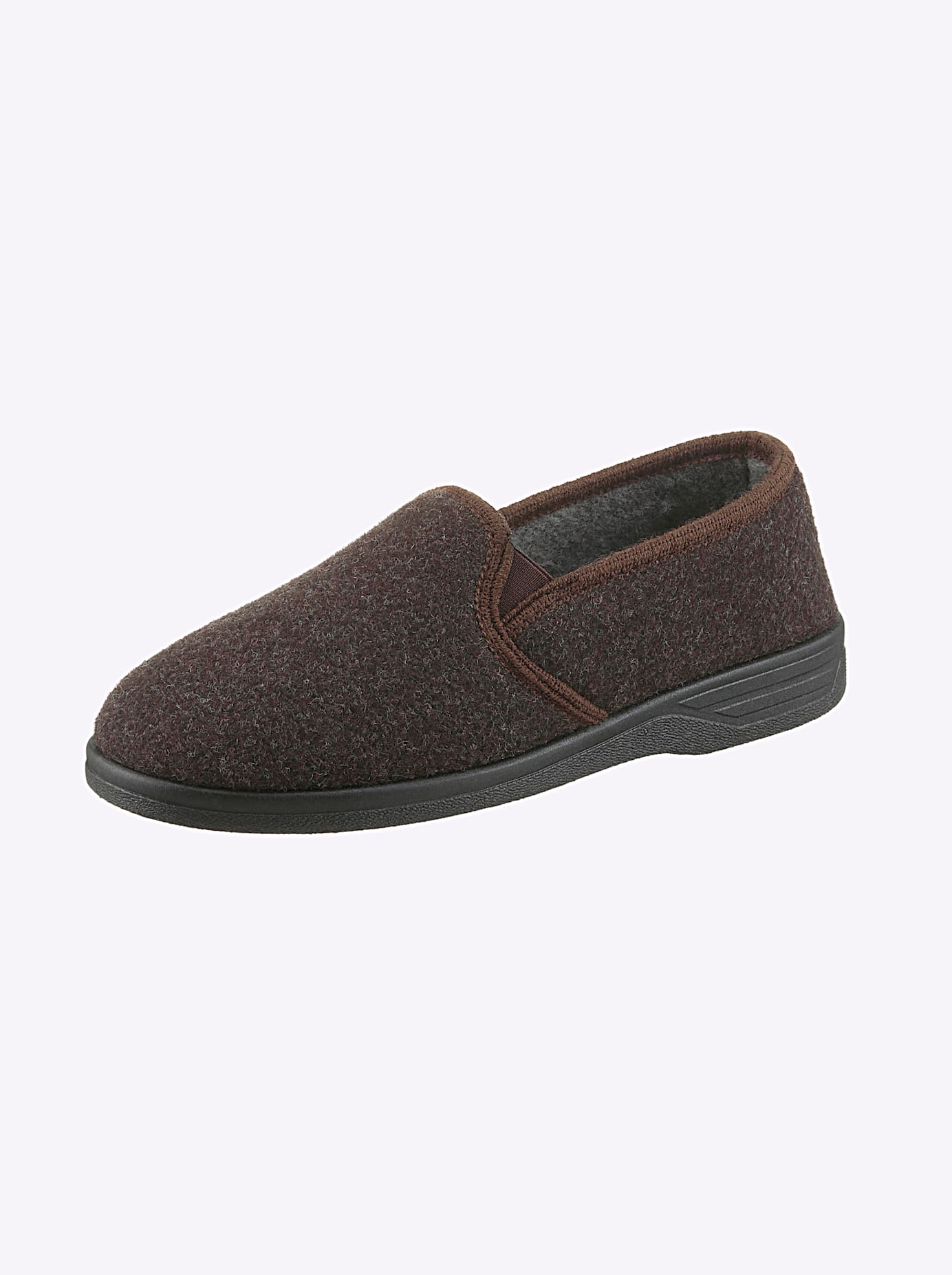Hausschuh CASUAL LOOKS, Herren, Gr. 40, braun (schoko), Textil, Schuhe