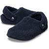 Clog CROCS "Classic Cozzzy Slipper", Damen, Gr. 41, blau (navy), Croslite, Textil, casual, Schuhe, Hausschuh, mit kleiner Plateausohle