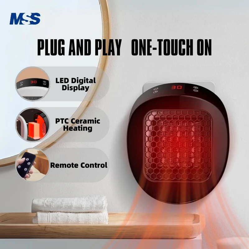 MSS 600W chauffage enfichable chauffage mural chauffage d