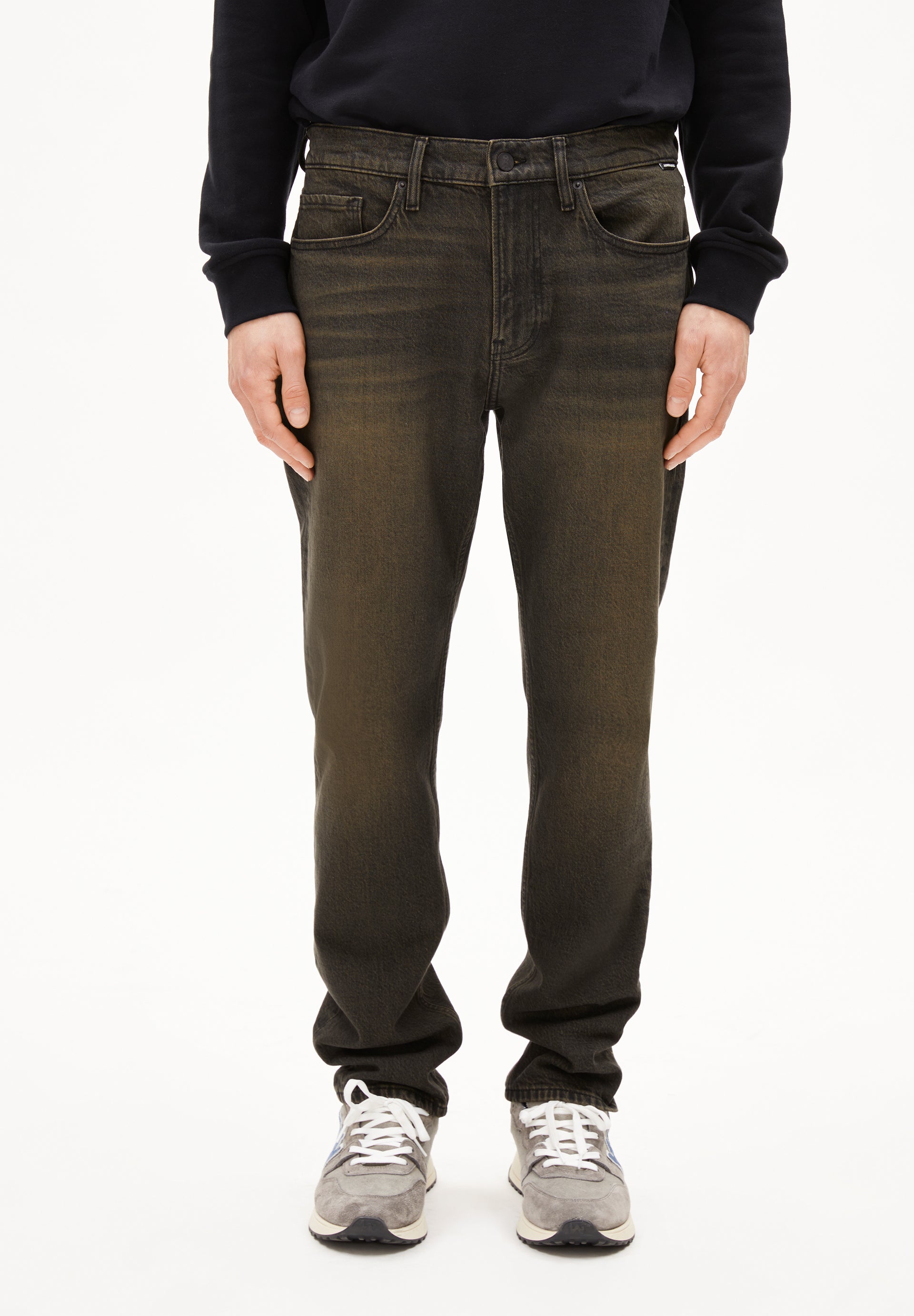 DYLAANO | Straight Leg Mid Waist aus Bio-Baumwoll Mix - schwarz (29-32) Image