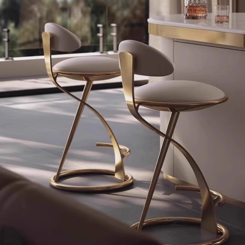 Schwere Küchen-Barhocker, luxuriöses kommerzielles Restaurant, Frühstück, hohe Barhocker, Theke, moderne Banqueta-High-End-Möbel