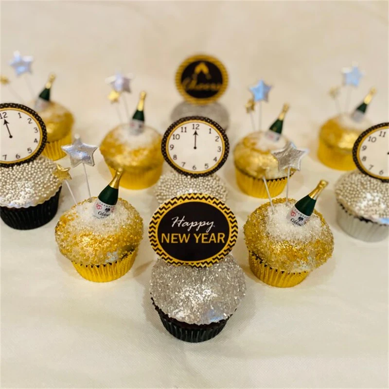 1 Packung Dia 4cm 2027 Frohes Neues Jahr Papieraufkleber Umschlag-Siegelaufkleber Geschenkaufkleber Silvester-Party-Dekorationszubehör Image