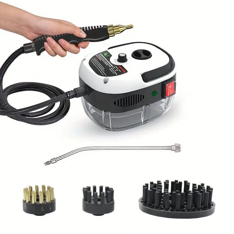 Tragbarer Handdampfreiniger mit Bürstenkopf Hochdruck-Dampfreiniger Auto-Dampfreiniger für Küche und Badezimmer Image