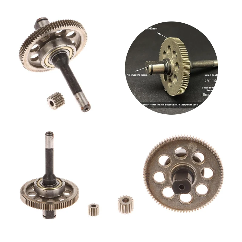 1 Satz Mini-Getriebe mit Welle für Elektrowerkzeuge, Kettensäge 550 Typ 14 Zähne, bürstenloser Motor, Getriebebaugruppe Image