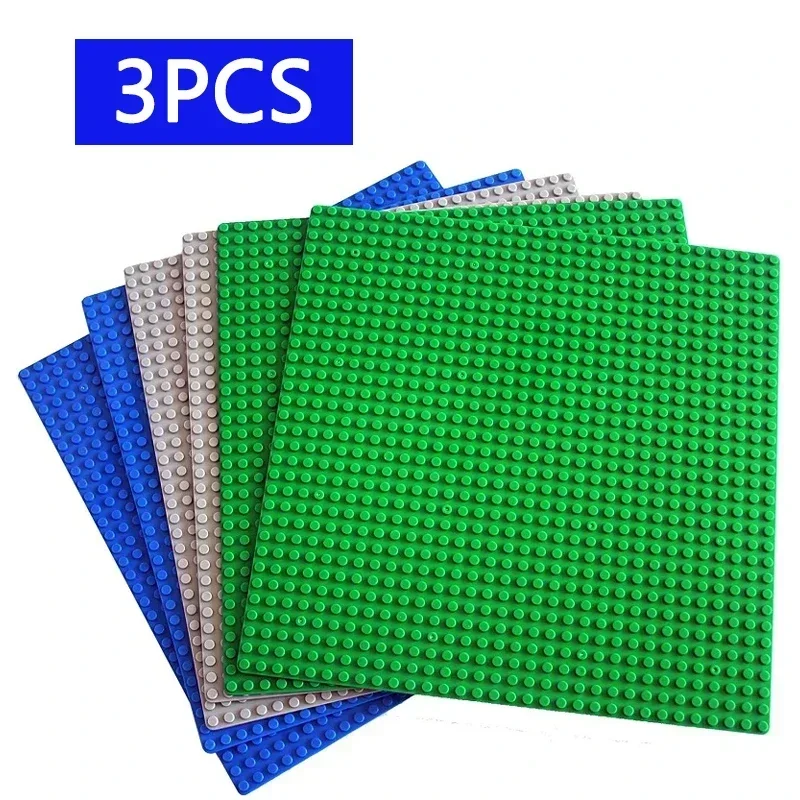 3 pezzi piastra base mattoni 32x32 32x16 punti blocchi di costruzione classici piastra base MOC piastra base di piccole dimensioni per figure di città bambini