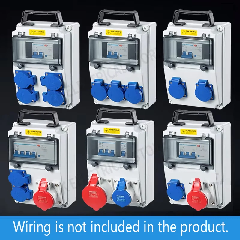 Steckdosenkasten, Mehrzweckgruppe, kombiniert im Freien, Verteilerkasten, 16 32 A, Verteidigung, Regen, bringt Steckdose 220 V, Baustelle Image