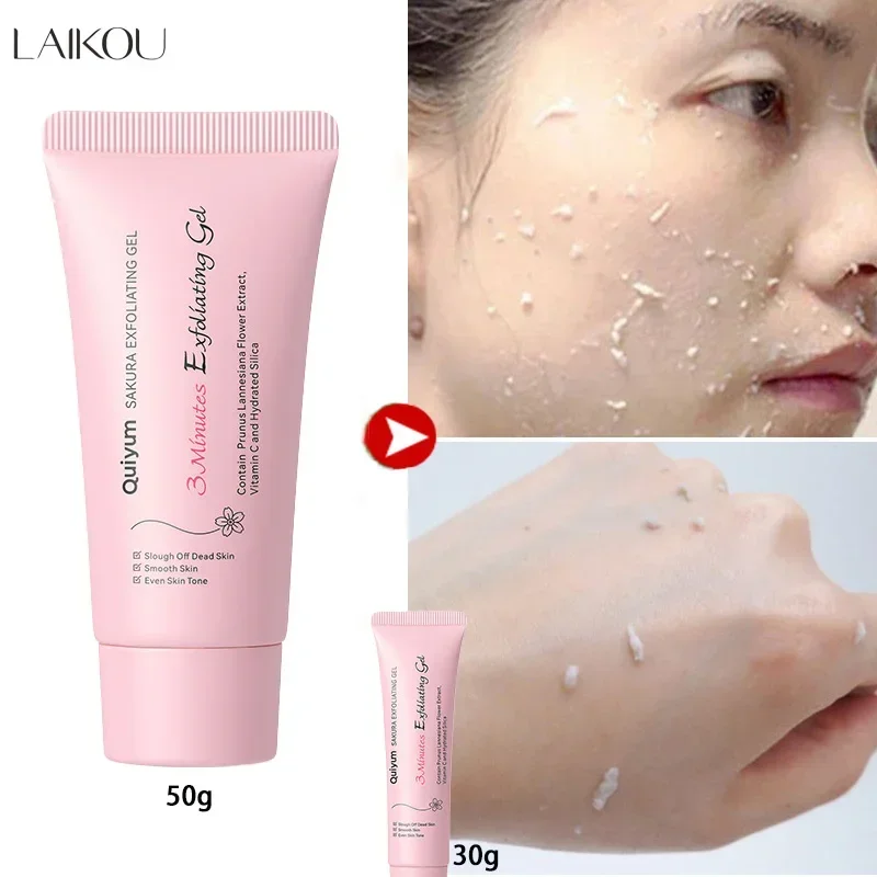 Sakura Peeling Peeling Gel Gesichtspeeling Feuchtigkeitsspendende Nährende Reparatur Peelings Gesichtscreme Schönheit Hautpflege Image