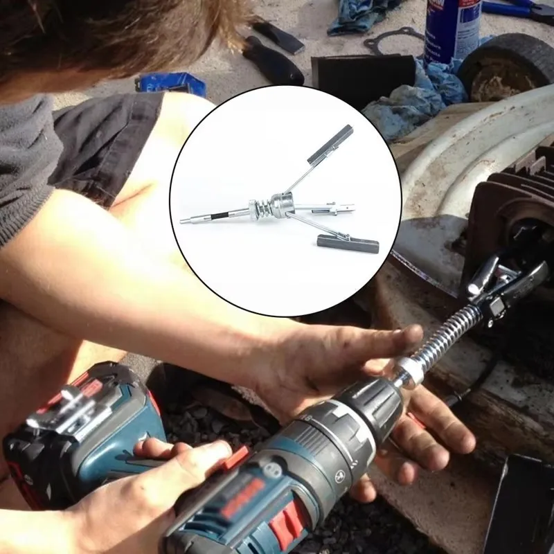 4 Größen verstellbares Bremskolben-Zylinder-Honigungswerkzeug, 3 Backen, Steinbereich: 19–63 mm, 32–88 mm, 51–177 mm, 3-Backen-Zylinderschleifer Image