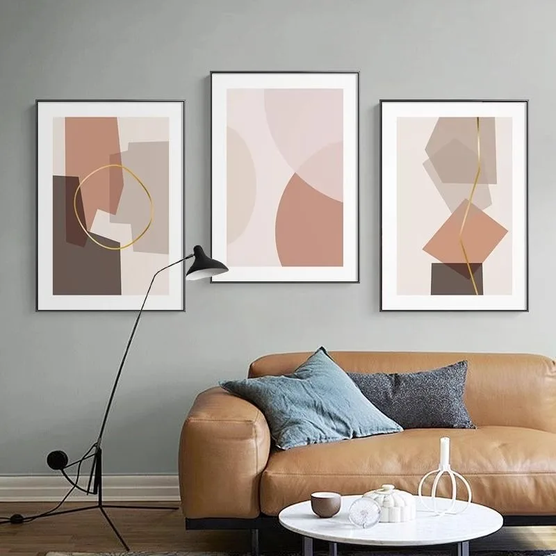 Nordic Abstrakte Linien Stein Moderne Minimalistischen Leinwand Poster Wohnzimmer Schlafzimmer Wand Sofa Hintergrund Dekorative Malerei