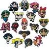 9/18 Stück MINISO The Powerpuff Girls Schuhanhänger Cartoon Anime Slipper Schuhe Zubehör Dekorationen Clog Sandale Schuh Ornament