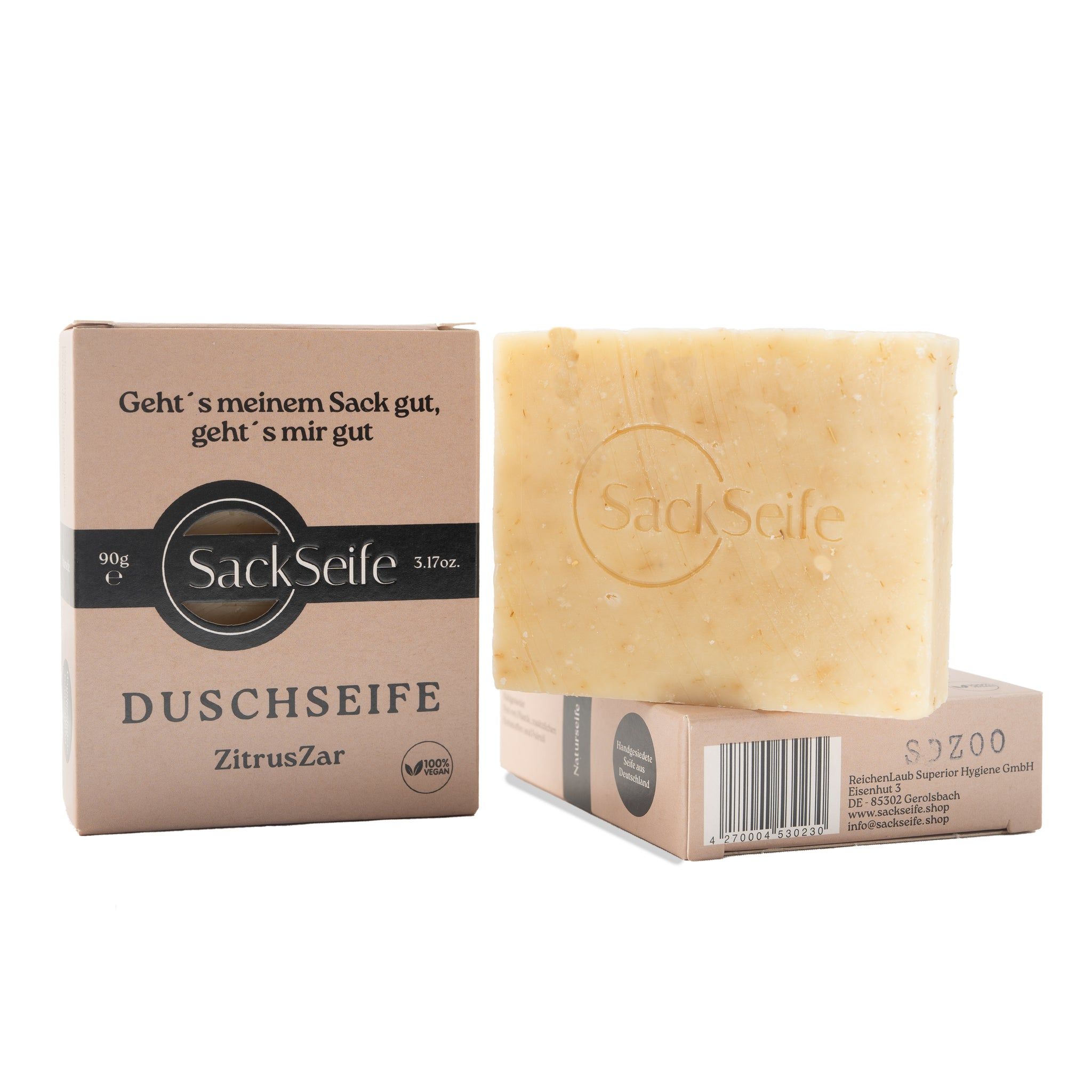 SackSeife ZitrusZar | Sapone da doccia con olio di citronella Artigian