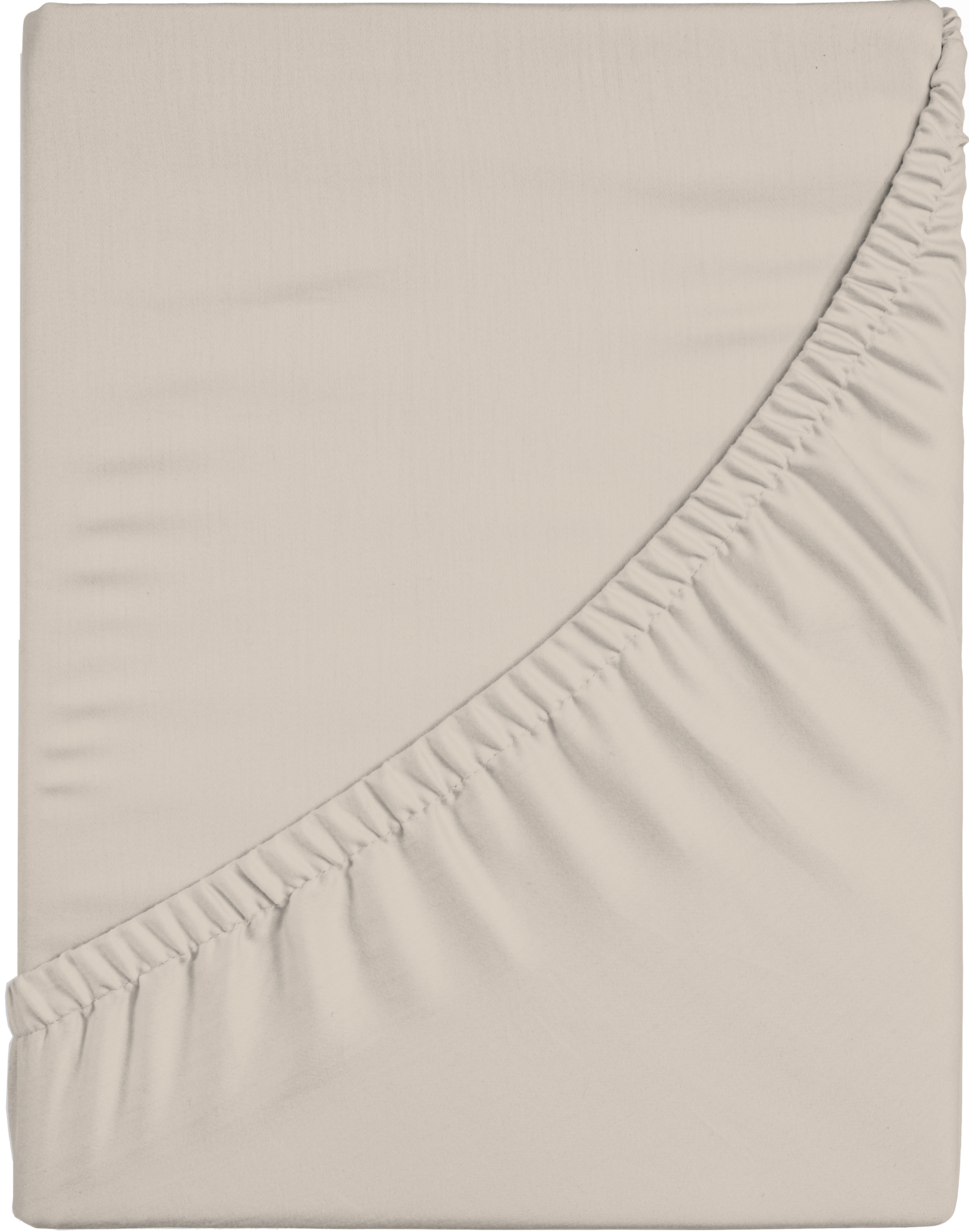 Spannbettlaken BELLANA "bellana premiumstretch", leinen, 1, Jersey-Elasthan, 90-120x200-220, Jersey-Elasthan, Obermaterial: 95% Baumwolle, 5% Elasthan, Bettlaken, super elastisch Image