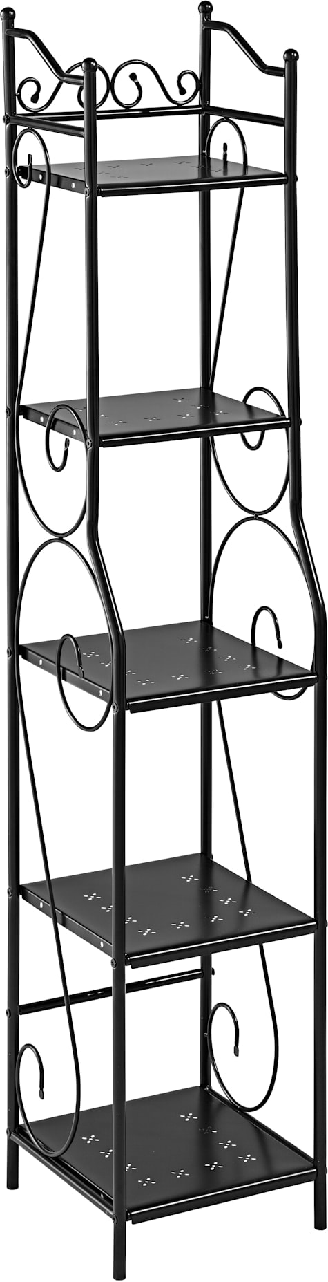 Ablageregal HEINE HOME, schwarz, B:30 H:150 T:30, Metall, Regale Image