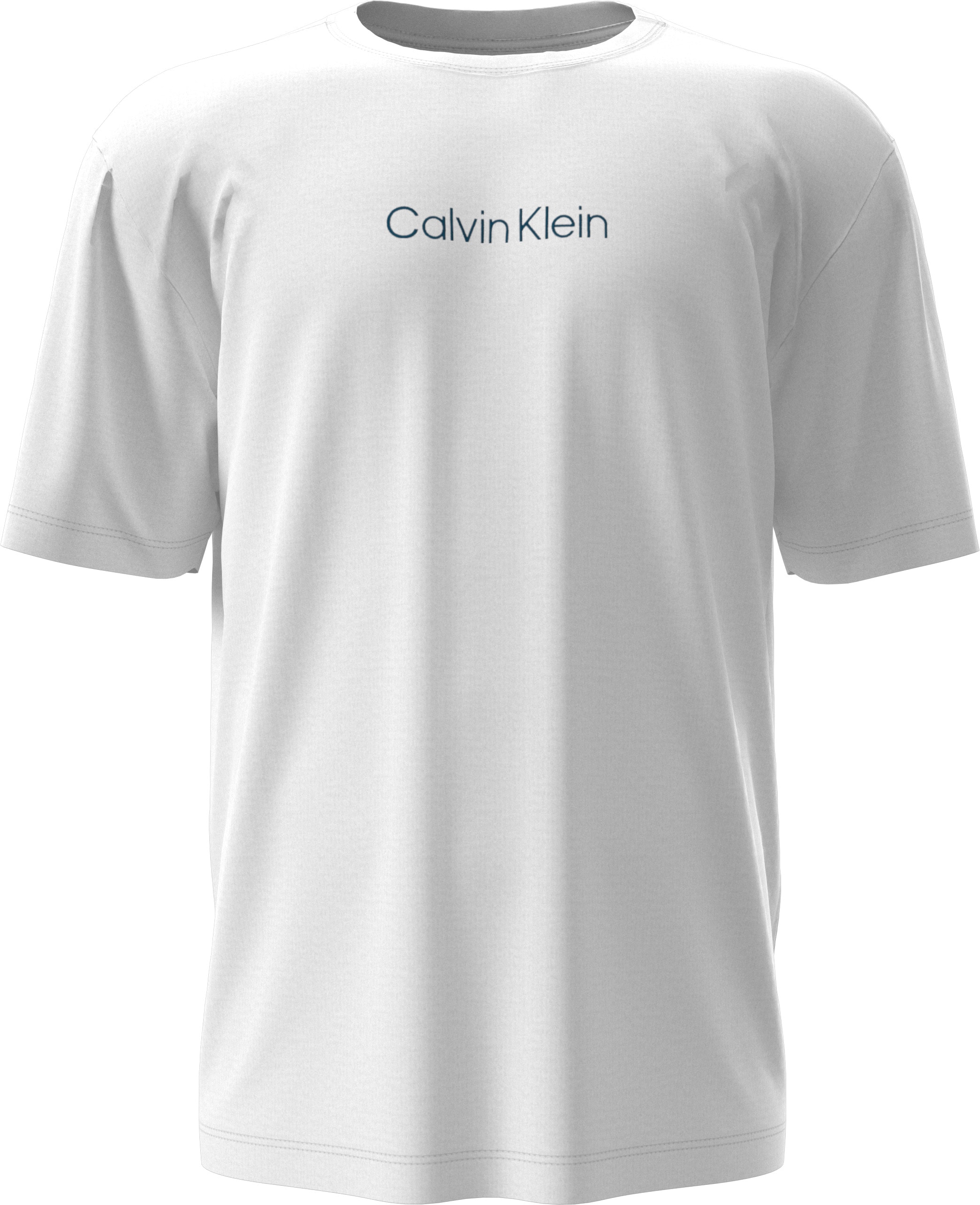 T-Shirt "S/S CREW NECK", Herren, Gr. XL (54), weiß, Jersey, Obermaterial: 100% Baumwolle, CALVIN KLEIN UNDERWEAR, regular fit, Rundhals, Shirts, mit Logo-Schriftzug Image