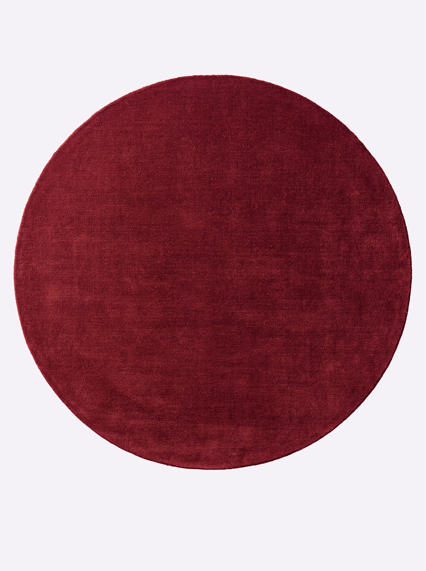 Teppich HEINE HOME Gr. 9, rot (bordeaux), B:200cm H:15mm L:200cm, Wolle, Teppiche Image