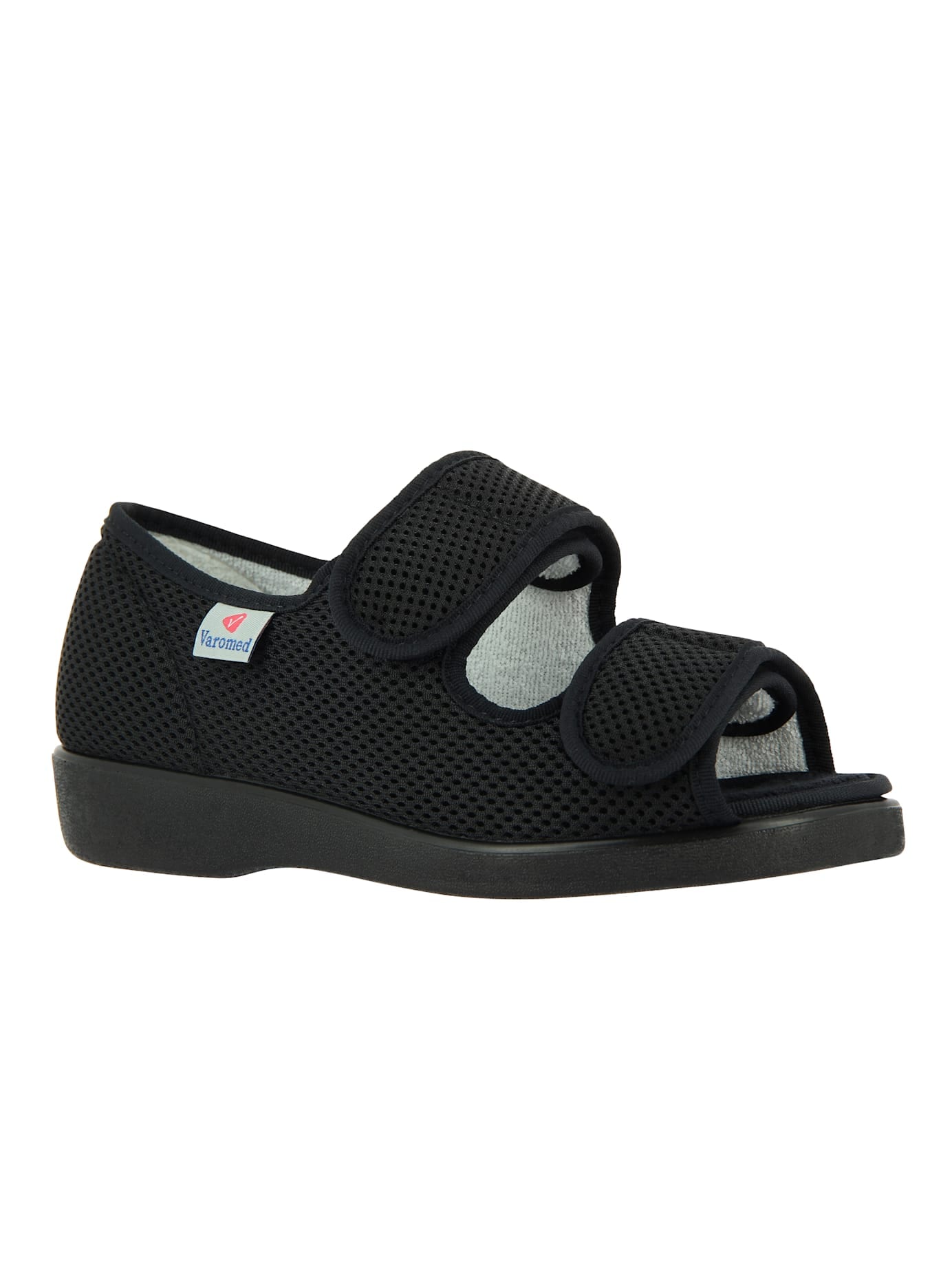 Sandale VAROMED, Gr. 43, schwarz, Polyester, Schuhe