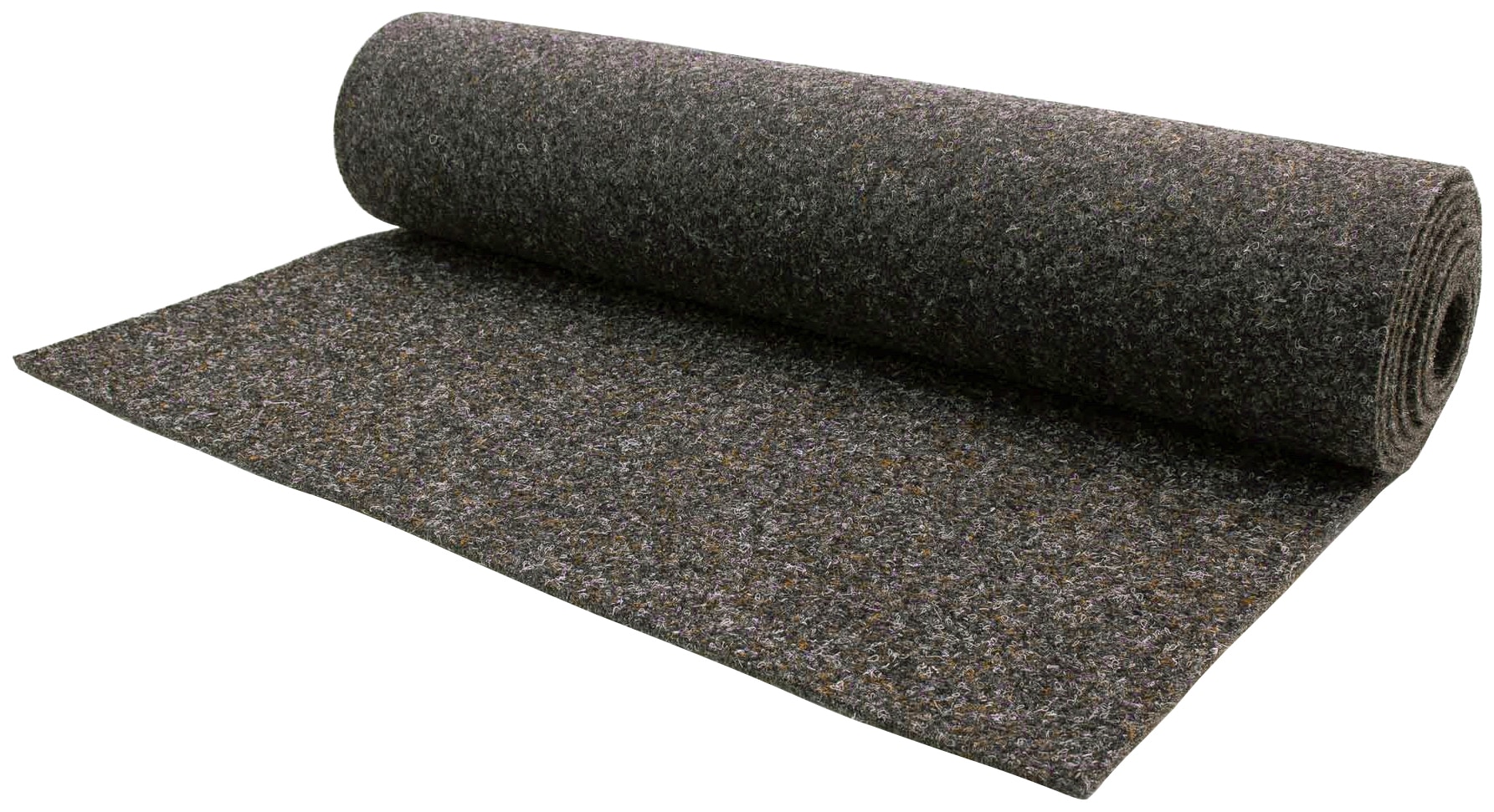 Nadelvliesteppich "MERLIN, Made in Netherlands", braun (dunkelbraun), B:200cm H:5,2mm L:700cm, Nadelfilz, PRIMAFLOR-IDEEN IN TEXTIL, Teppiche, Flachgewebe, Nadelvlies, meliert, besonders robust & strapazierfähig Image