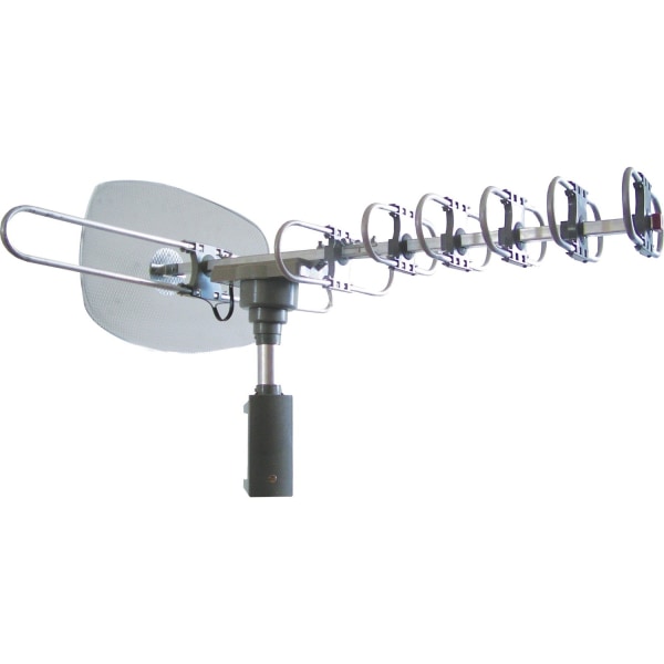 Naxa Y00-0840005008232 Antenna - Range - Uhf, Vhf, Fm - 40 Mhz To 230 Mhz, 470 Mhz To 862 Mhz - 35 Db - Hdtv Antenna, Television - Silver
