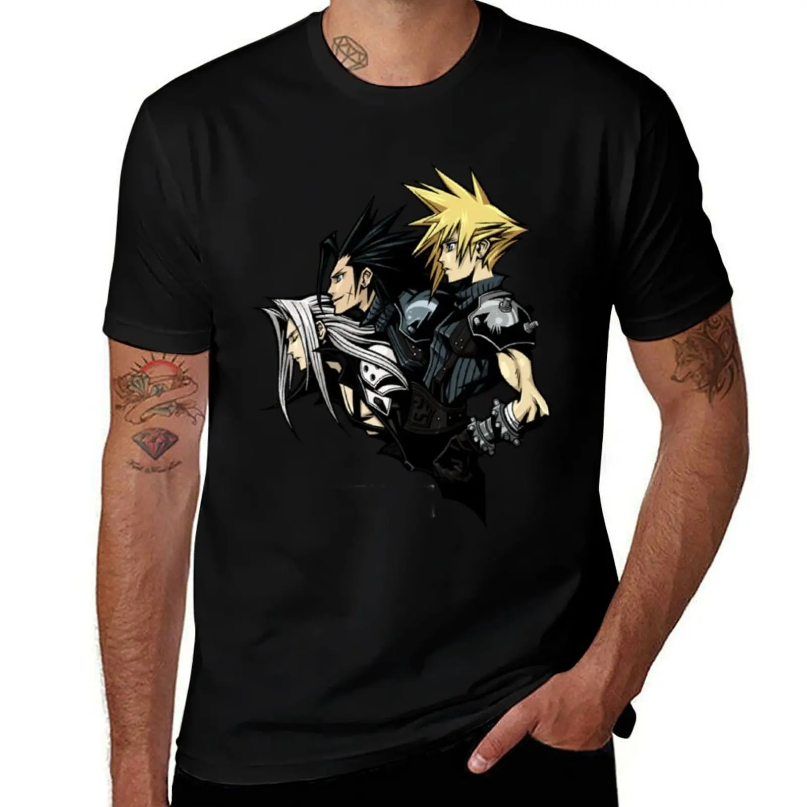 Cloud Sephiroth Zack Fair T-Shirt man t shirt heavy cotton man t shirts for men T-Shirt