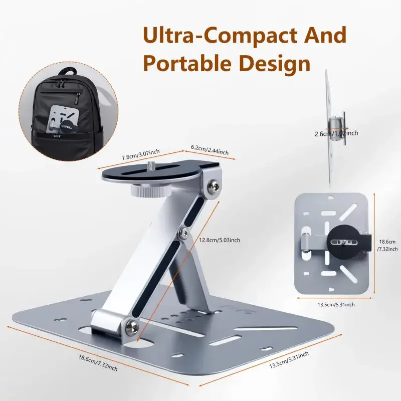 Wand Projektoren Halterung Universal 1/4 Zoll Schraube Interface Mini Desktop Projektor Halter Stehen Tisch Mobile Projektor Halterung Falten Image