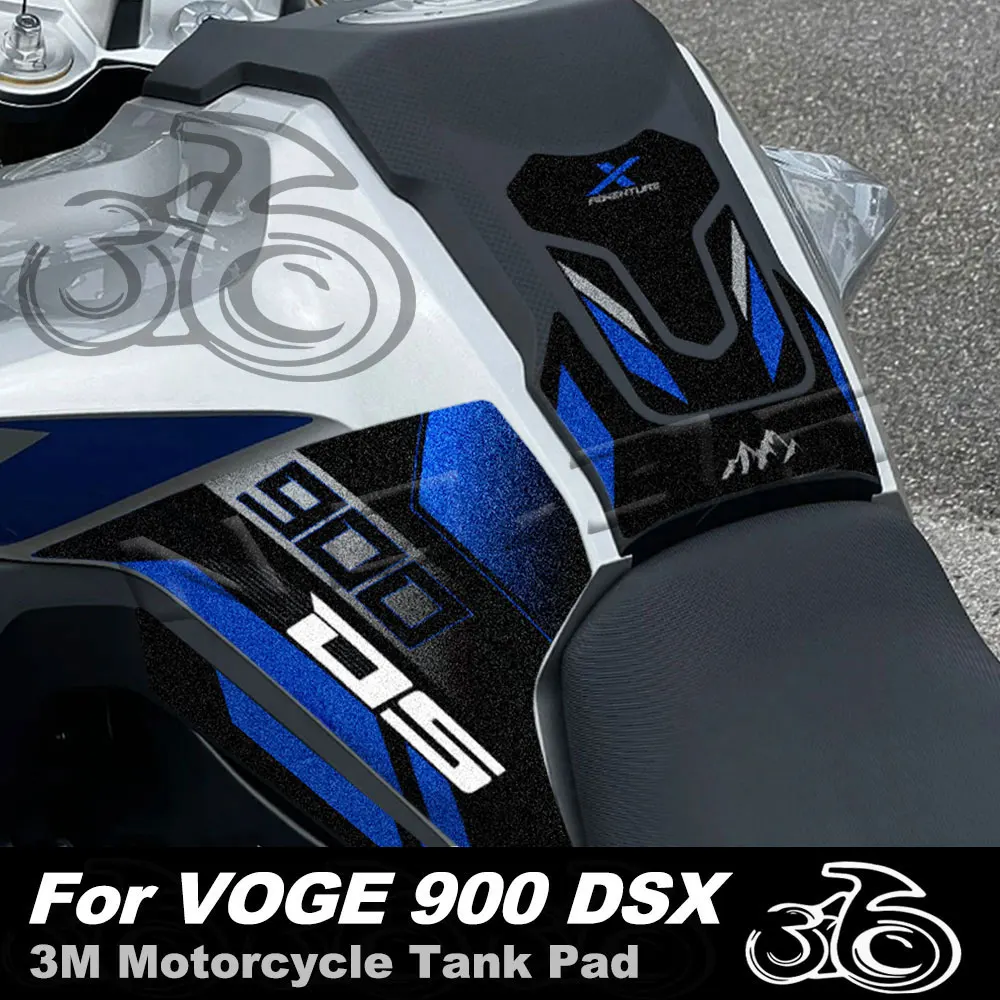 Für voge valico 900 dsx 900dsx 2024 3m Motorrad Seite Tank Pad Aufkleber Gas Knie Griff Schutz Anti-Rutsch-Aufkleber Zubehör Image