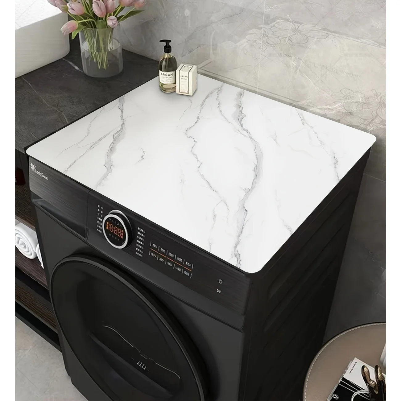 Simple washing machine tabletop non-slip mat diatom mud absorbent table mat tableware drain pad