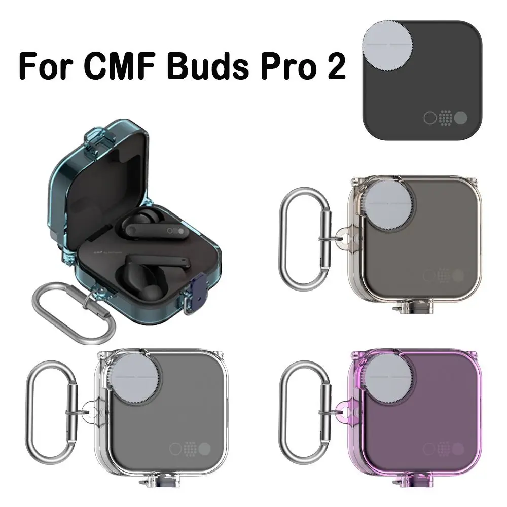 Neue TPU-Kopfhörer-Schutzhülle, Sicherheitsschloss, transparent, transparent, kratzfest, Schutzhülle für CMF Buds Pro 2 Image