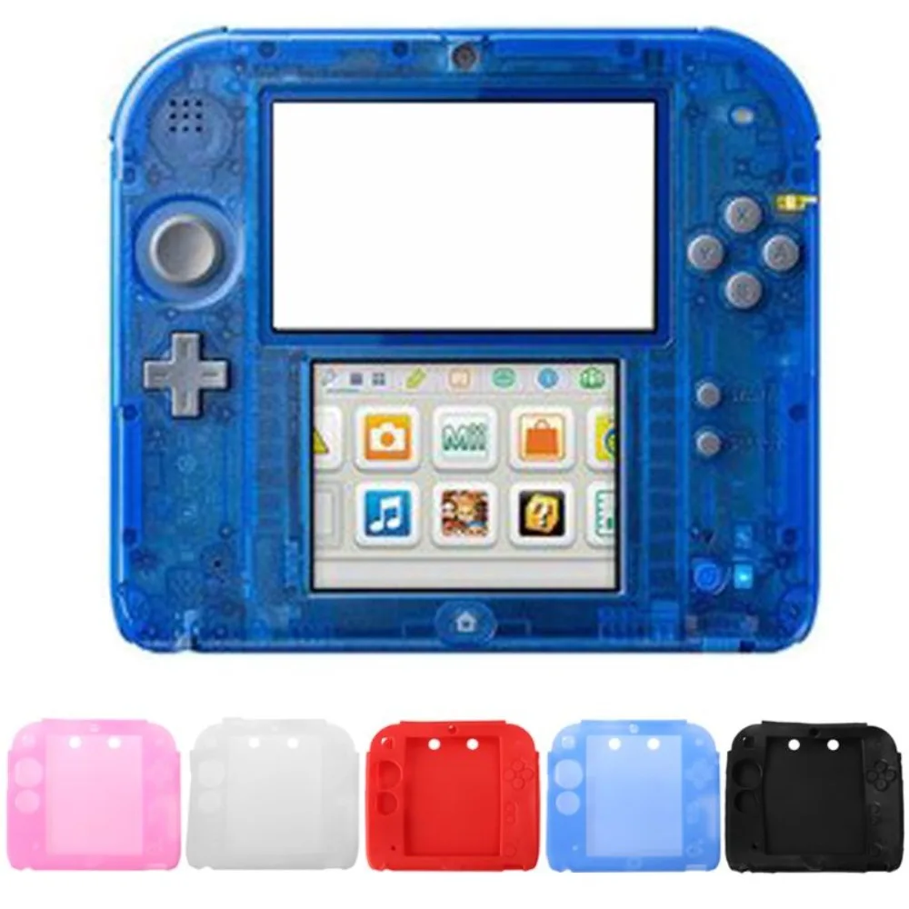 Kieselgel Spiele konsole Schutzhülle staub dicht wasserdicht Spiele konsole Shell Absturz sicherung weich für Nintendo 2ds Image