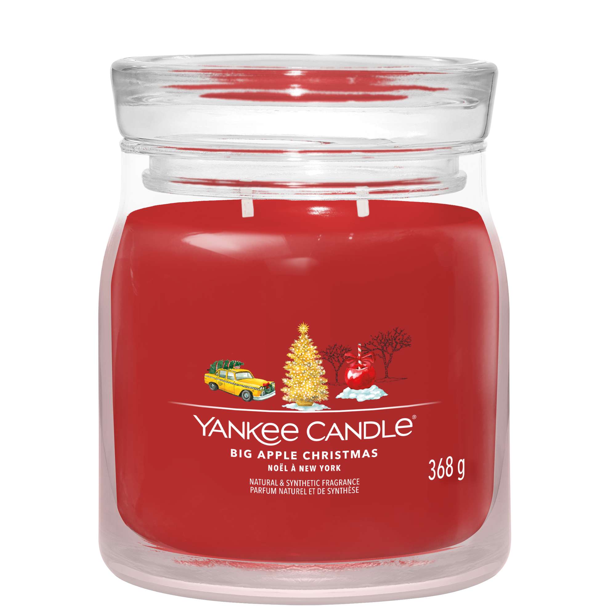 Yankee Candle Big Apple Christmas Medium Jar - 368g - One Size | Yankee Candle Sale | Discount Designer Brands