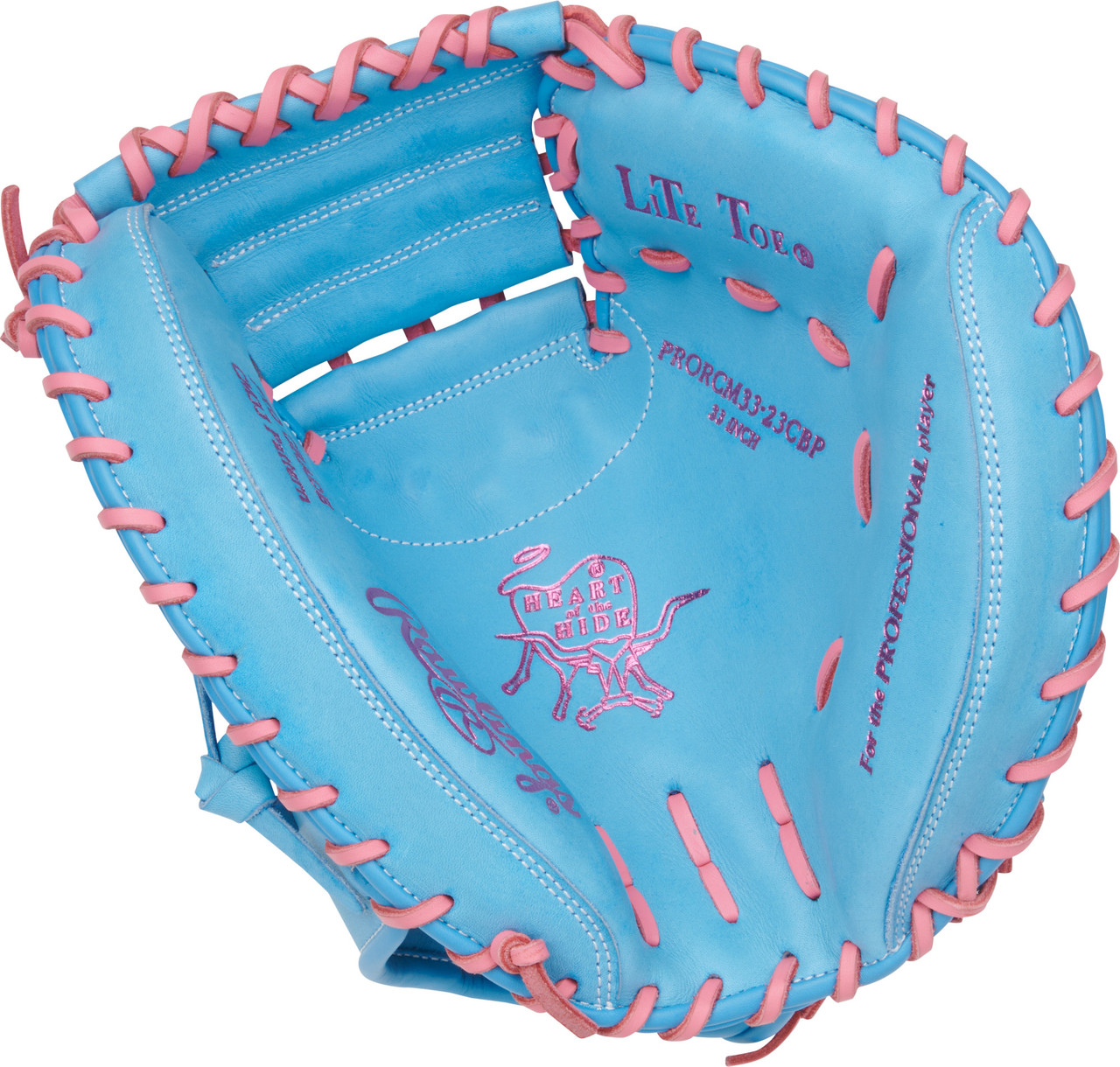 Rawlings Heart of the Hide 33" Catcher's Mitt - Right Hand Throw Blue
