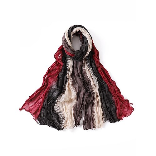 Mehrfarbiger Faltenschal für Herren – weich und stylisch, perfekt für Wintermode und Weihnachtsgeschenke Image