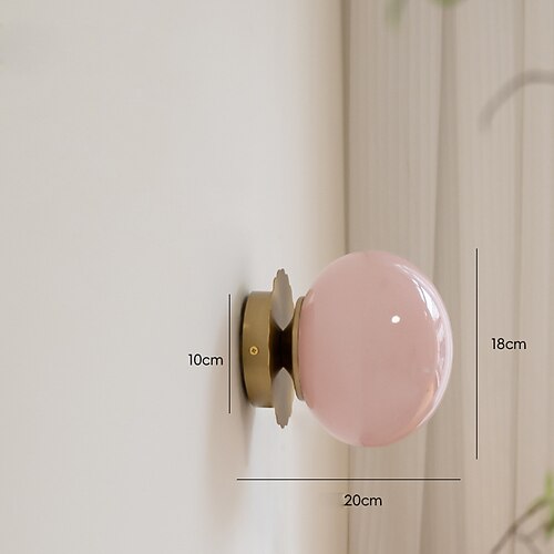 moderne Bauhaus-Kugelglas-Wandleuchte Image
