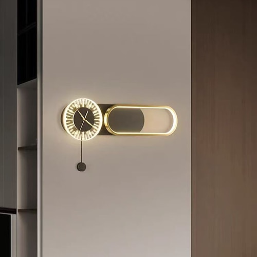 Wanduhr, moderne LED-Wanduhr, 3-farbige Helligkeitseinstellung, stummes Uhrwerk, kein Ticken, für Küche, Wohnzimmer, Schlafzimmer, Büro Image