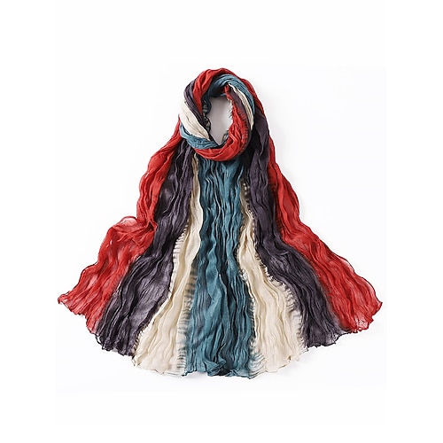 Mehrfarbiger Faltenschal für Herren – weich und stylisch, perfekt für Wintermode und Weihnachtsgeschenke Image
