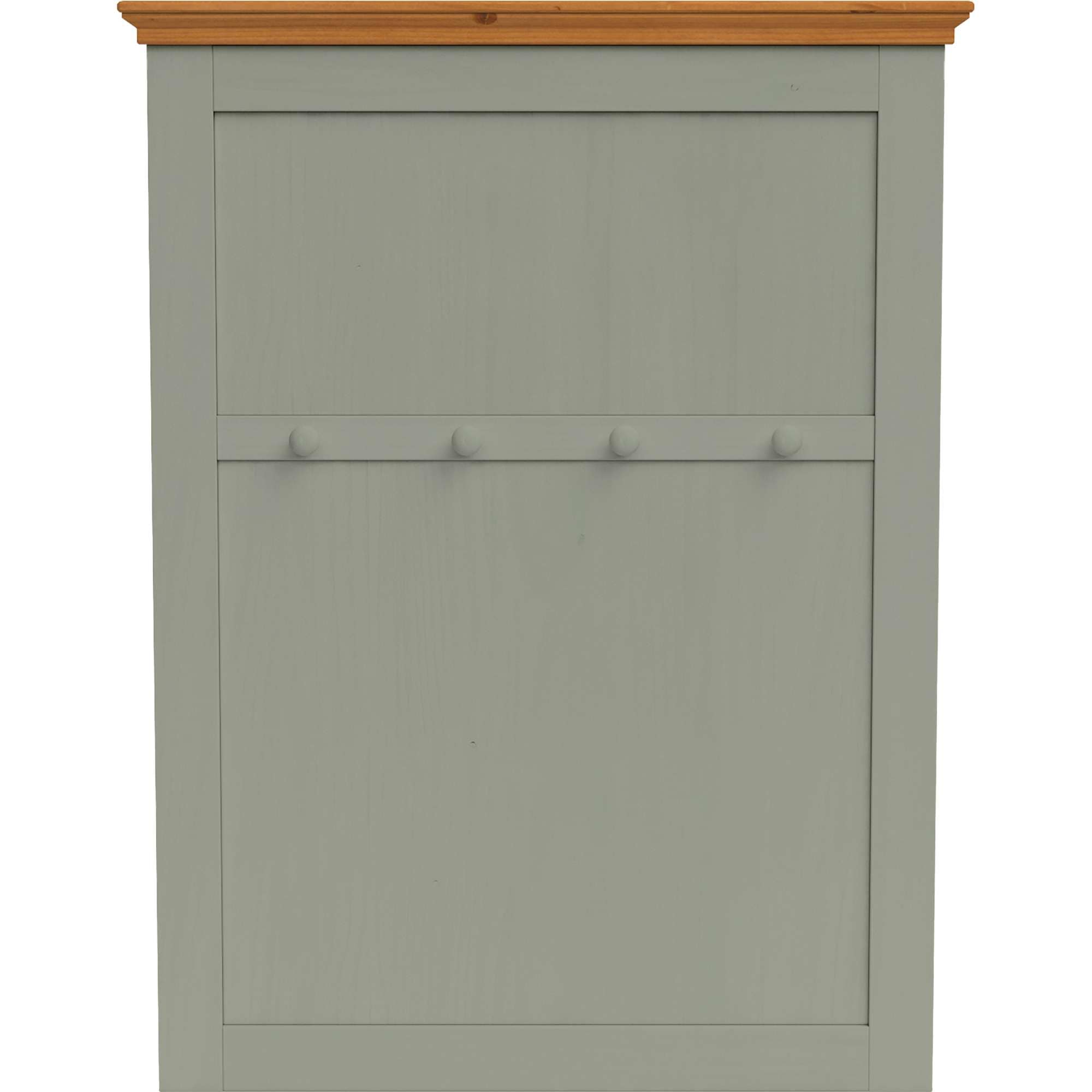 Garderobenpaneel HOME AFFAIRE "Selma", grün (salbei grün, gebeizt), B:80 H:105 T:4, Massivholz, Garderobenpaneele, aus massivem Kiefernholz, Höhe 105 cm, Breite 80 cm Image
