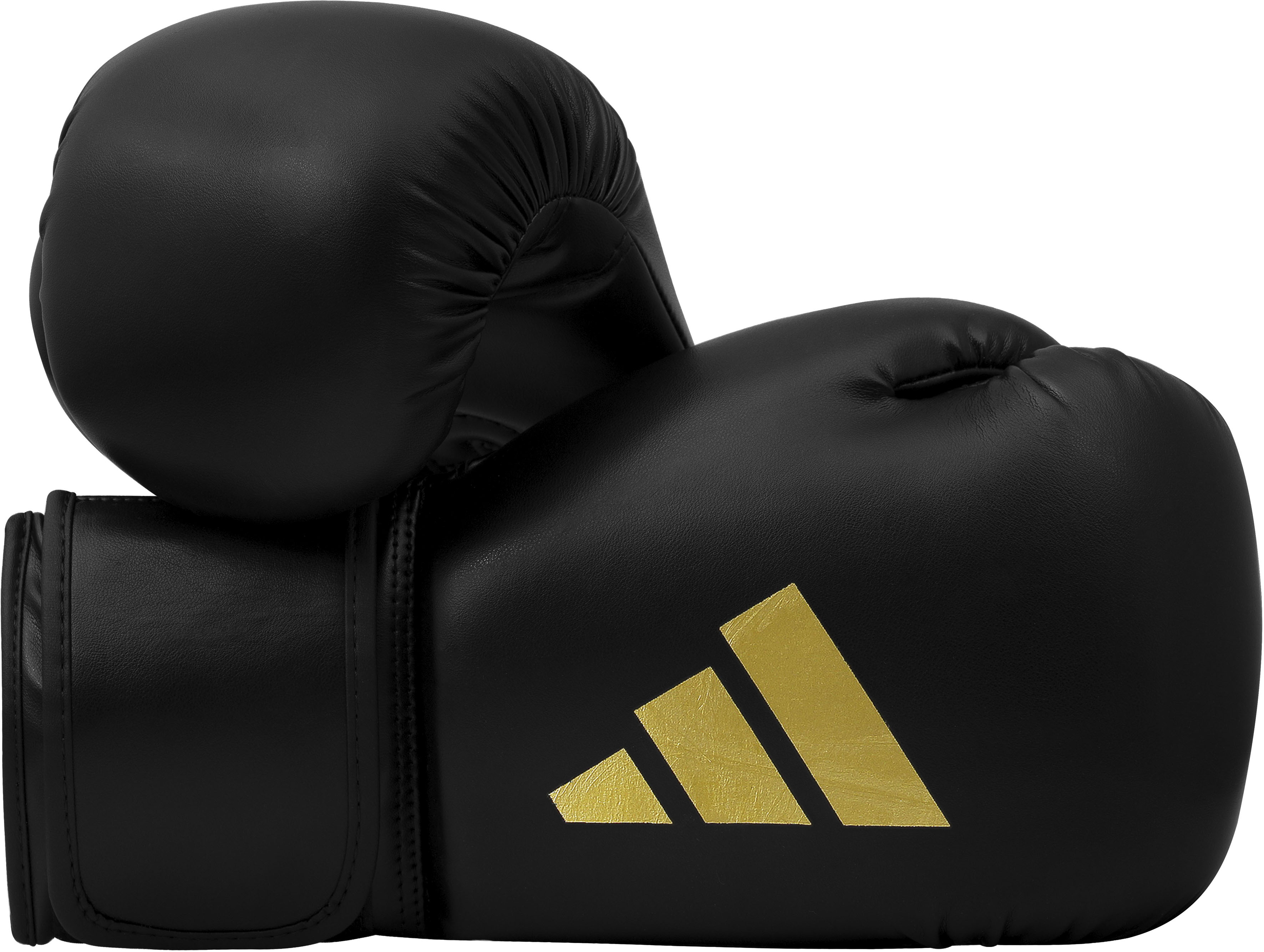 Boxhandschuhe ADIDAS PERFORMANCE "Speed 50" Gr. 12, gold (schwarz, goldfarben), Boxhandschuhe, Damen, 12, Obermaterial: 100% Kunstleder