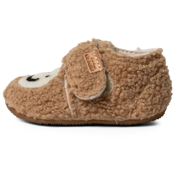 Living Kitzbühel - Kid's Smiley Plüsch-Klettschuh - Hausschuhe 29 | EU 29 braun