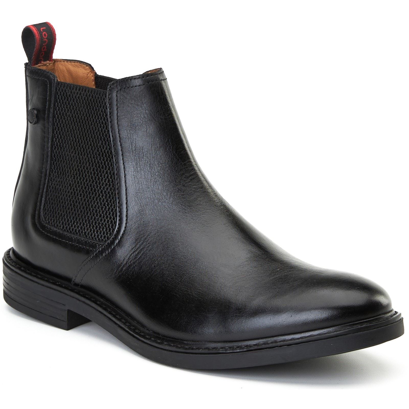Base London Sussex Herren Stiefel Aus Schwarzem Leder Image
