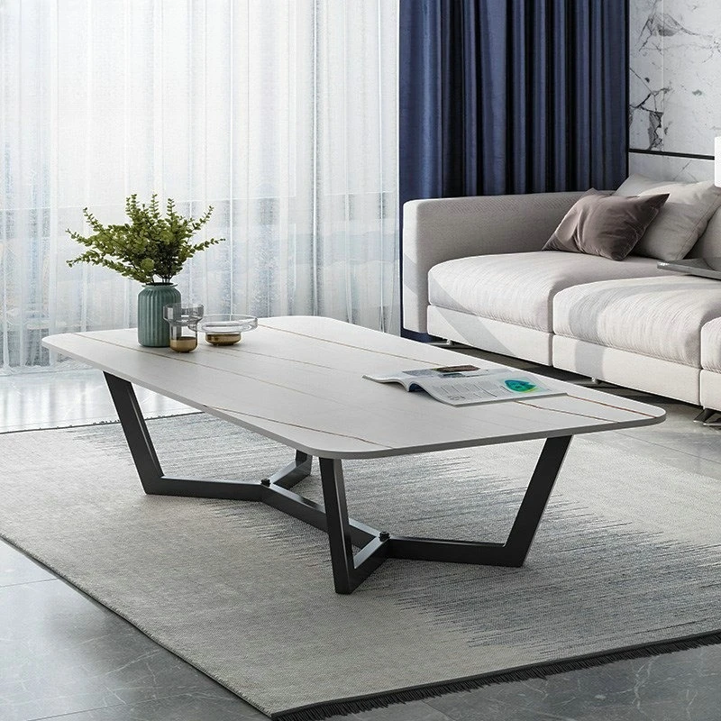 Fabrik Licht Luxus Couchtisch moderne einfache Felsplatte rechteckige Teetisch kreative Haushalt kleine Wohnung Wohnzimmer Image