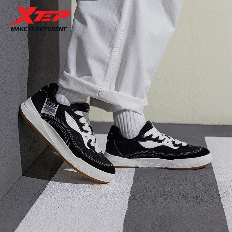 Xtep Qilang Skateboard-Schuhe für Herren, 2022, Sommer, bequeme Mode, vielseitige Freizeitschuhe, Low-Top-Sportschuhe 976319310044